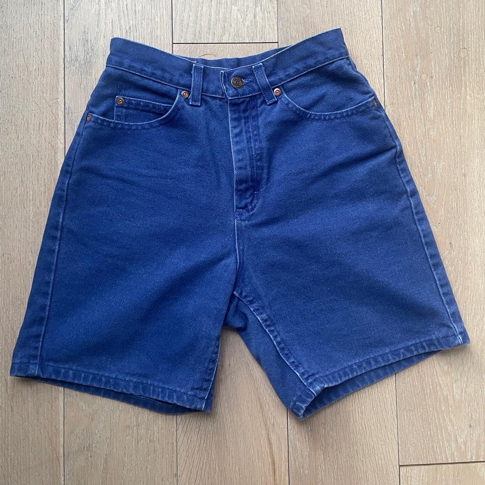 Lee Deep Blue Vintage Denim Shorts